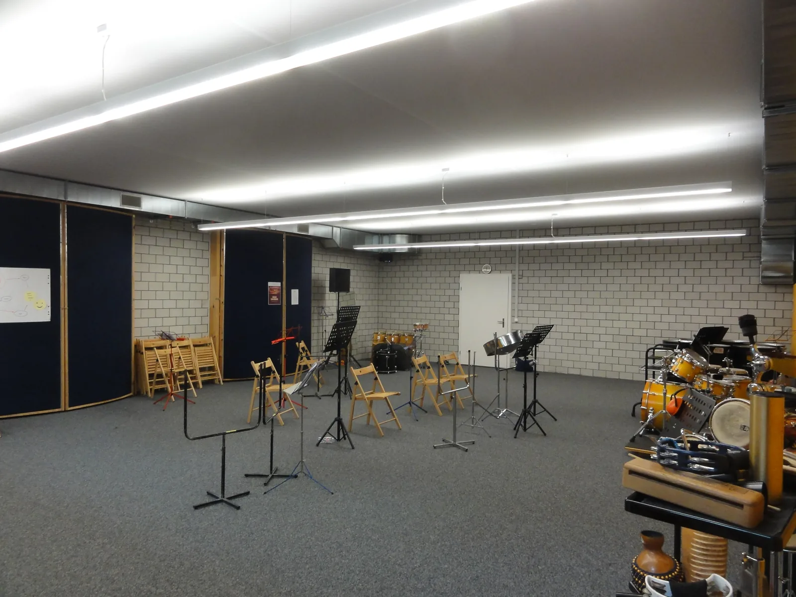 Musikraum Winterthur, Blick in den 109 m² grossen Proberaum